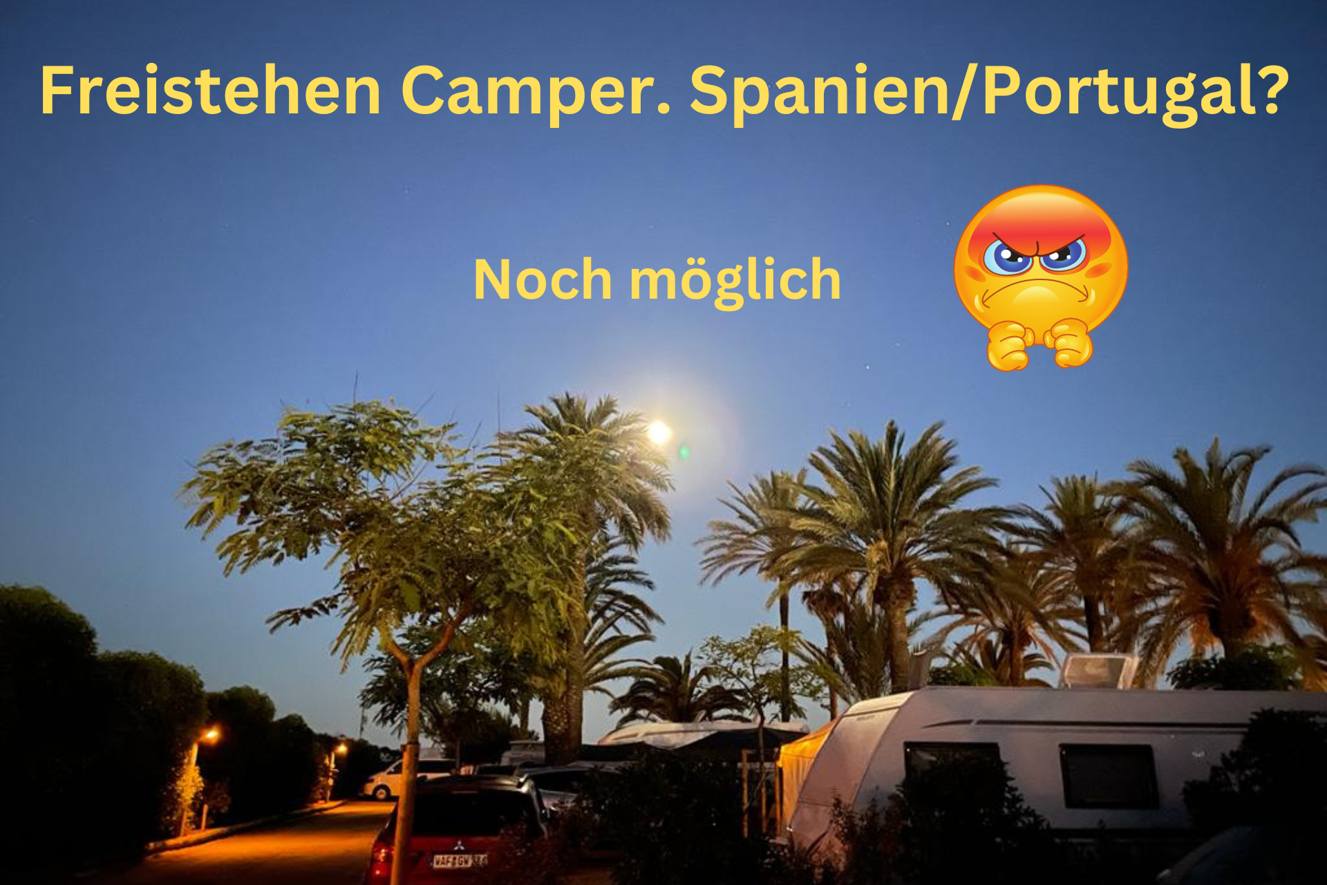 Freistehen Camper. Spanien Portugal