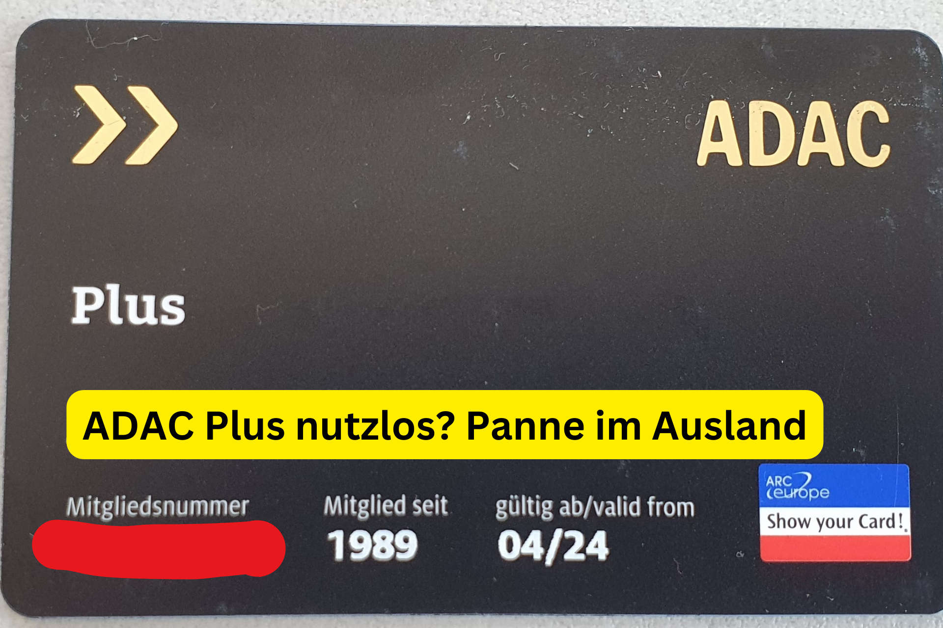 ADAC Plus nutzlos Panne im Ausland